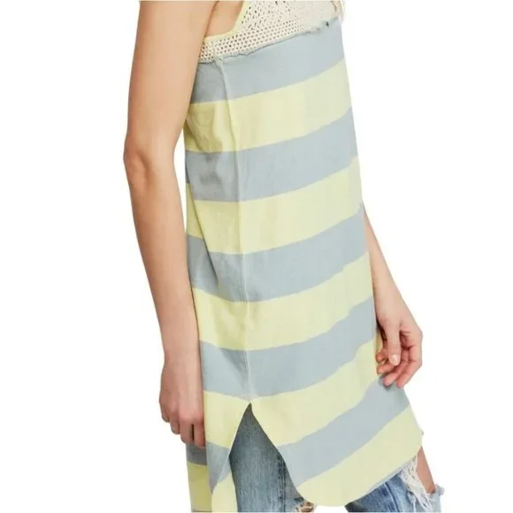 NEW FREE PEOPLE CROCHET TUNIC TOP - Picture 7 of 12